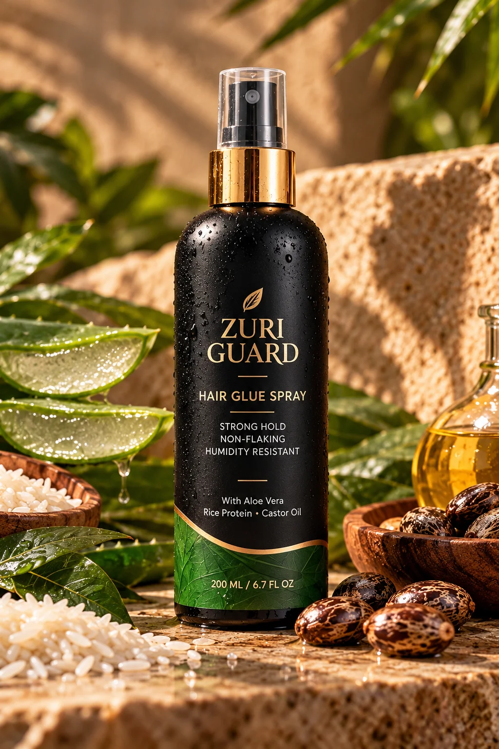 ZURI GUARD Hair Glue Spray for Afro and textured hair