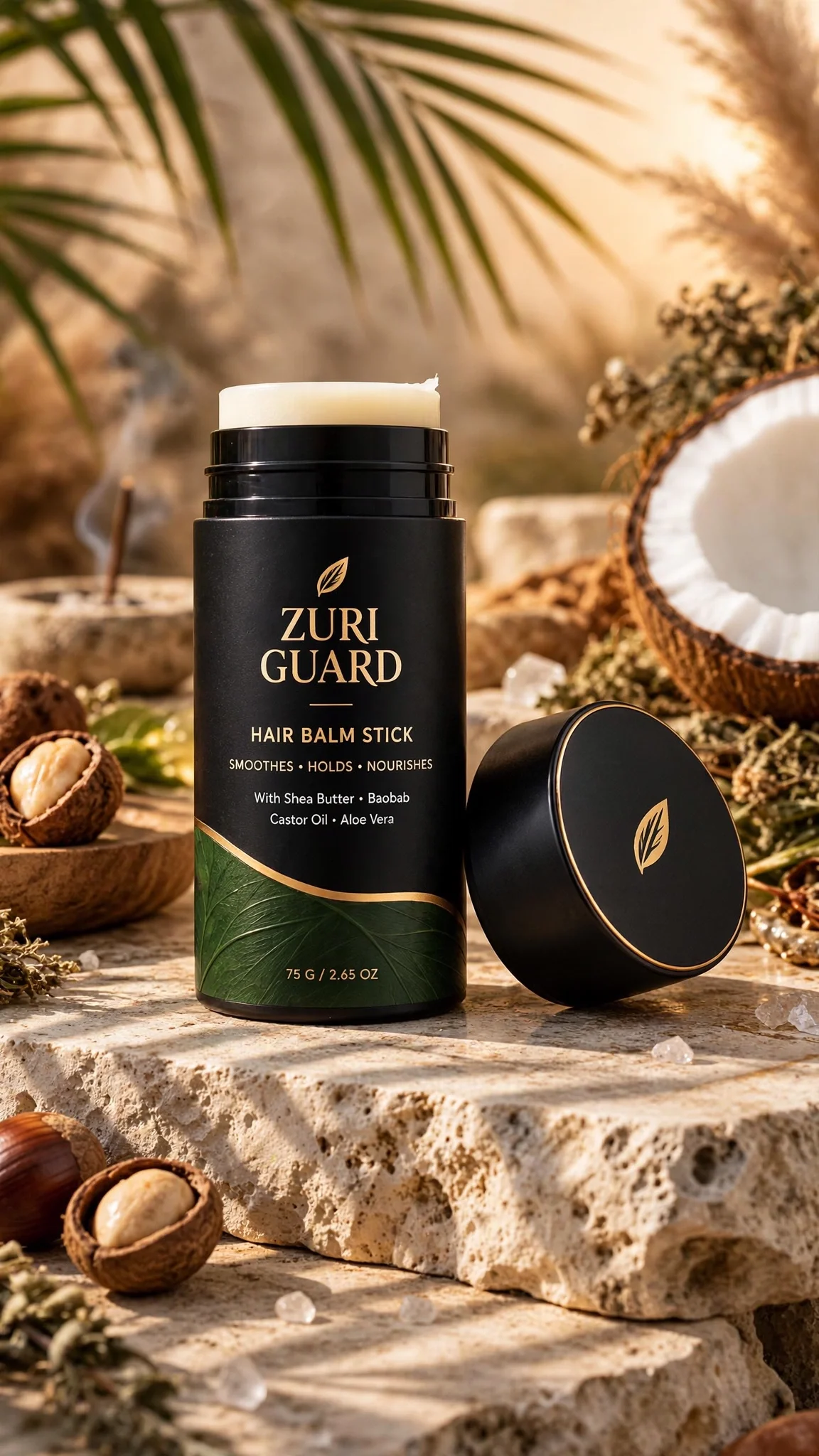 ZURI GUARD Hair Balm Stick for Afro and textured hair
